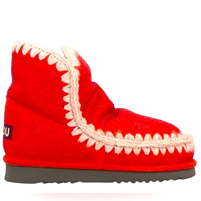 Nwt Mou Eskimo 18 Full Ton-Sur-Ton Hotfix Boots-Red,38/7,Bnwtbxrarefind